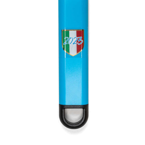 Gi.Metal »Linea Napoli« Aluminium Pizzaheber, perforiert (33x33 cm / 60 cm Stiel)