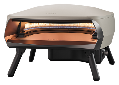 WITT ETNA FERMO 16 Zoll Gas-Pizzaofen in Matt Creme, Frontansicht
