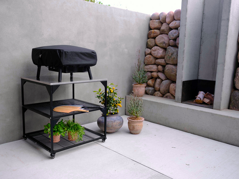 WITT Pizzaofen-Tisch 80 x 80 x 90 cm, Stimmungsbild