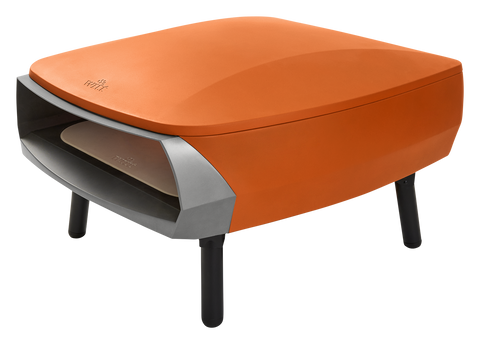 WITT ETNA FERMO 16 Zoll Gas-Pizzaofen in Matt Orange, Seitenansicht links