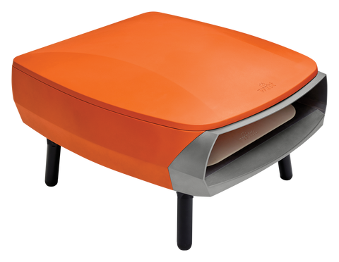 WITT ETNA FERMO 16 Zoll Gas-Pizzaofen in Matt Orange, Seitenansicht rechts