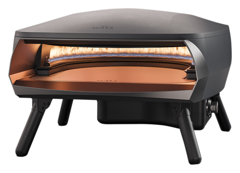 WITT ETNA FERMO 16 Zoll Gas-Pizzaofen in Matt Grau, Frontansicht