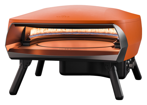 WITT ETNA ROTANTE 16 Zoll Gas-Pizzaofen in Matt Orange, Frontansicht