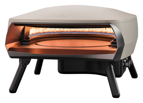 WITT ETNA ROTANTE 16 Zoll Gas-Pizzaofen in Matt Creme, Frontansicht