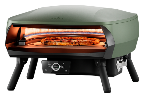 WITT ETNA ROTANTE Control 16 Zoll Gas-Pizzaofen in Matt Grün, Anwendung