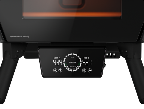 WITT eGNITE Control 13 Zoll Elektro-Pizzaofen in Matt Grün, Detailansicht