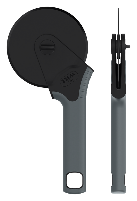 WITT Pizzaschneiderad Black Ø 12 cm, Detailansicht