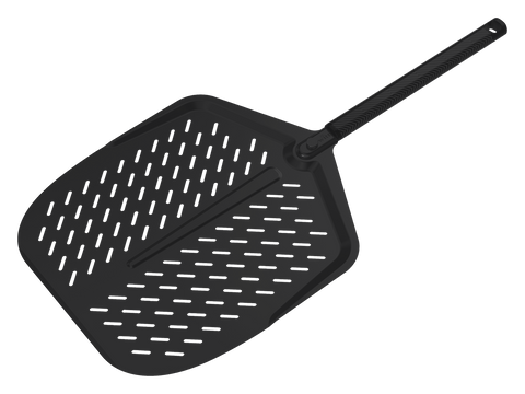 WITT Pizzaschieber 14" perforiert Carbon kurz, Produktbild