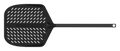 WITT Pizzaschieber 14" perforiert Carbon lang, Seitenansicht