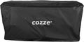 Der Cozze Überzug für 17 Zoll Pizzaofen, E300 und 500-Serie ist ein schwarzer rechteckiger, wetterfester Schutz mit "cozze" in weißer Schrift, der Ihren Pizzaofen im Freien zuverlässig schützt.