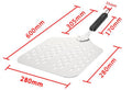 Die Cozze leichte Pizzaschaufel mit Löchern aus Aluminium (60x28x28cm) eignet sich ideal für 13-Zoll-Pizzaöfen. Maße: Gesamtlänge 600mm, Schaufelbreite 280mm, Grifflänge 170mm, Schaufellänge 305mm, Griffbreite 35mm.