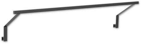 Das Cozze Elements LED-Rack für Outdoor-Küchenmodul [110 cm] ist ein elegantes schwarzes Metallregal von Cozze, das über Ihre Tür passt, um Gegenstände in Ihrer Outdoor-Küche oder Ihrem Haus bequem aufzuhängen.