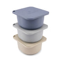 Das Babadoh Silikon BIG Pizzateig und Zutatenbehälter 3er-Set (Multi Blue) besteht aus drei quadratischen, blauen Lebensmittelbehältern mit Deckeln - perfekt für Pizzateig-Aufbewahrung oder Pizzateigkugeln. Halten Sie Ihren Teig frisch und organisiert im Stil von Babadoh.