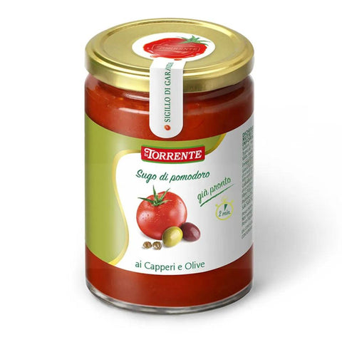 La Torrente Sugo Capperi e Olive – Tomatensauce mit Kapern und Oliven