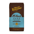 Eine braune und hellblaue Packung Molino Vigevano M Ama Pura - Getrockneter Sauerteig ohne Hefe für herzhafte Backwaren wie Pizzateig, mit italienischem Text und Molino Vigevano Schriftzug auf der Vorderseite.
