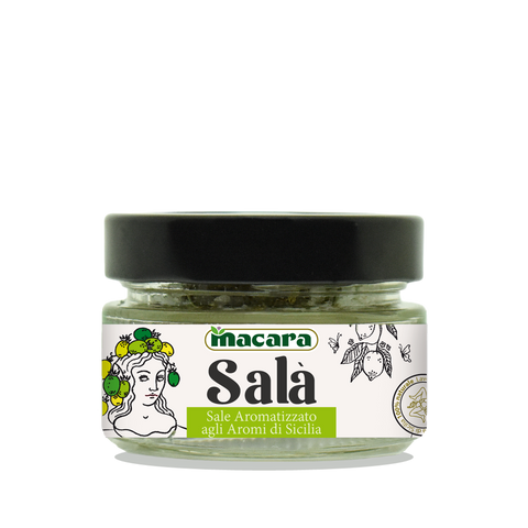 Macara Salà aromatisiertes Salz 90 g mit sizilianischen Kräutern und Zitrone